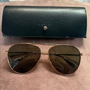 Amavii Philip Polarized Sunglasses | Titanium Frame | 14K Gold-Plated | Unisex